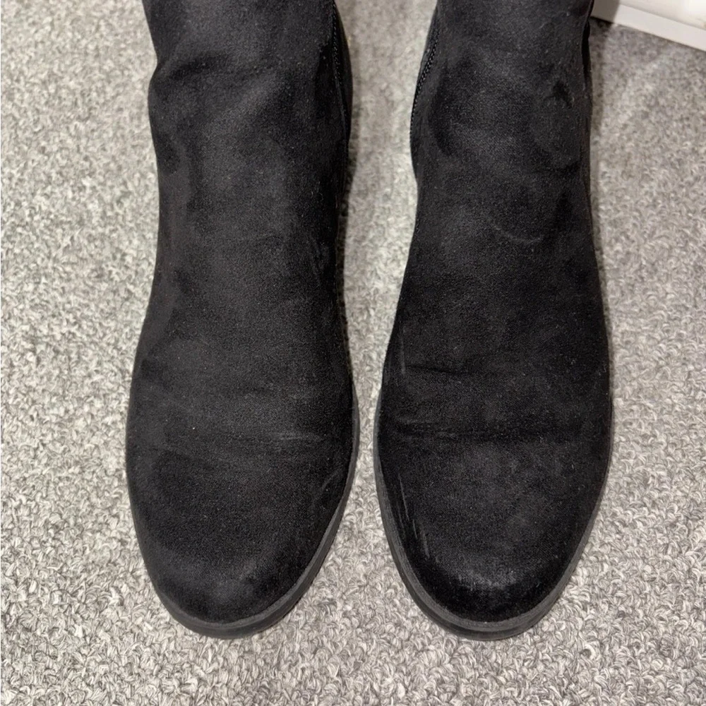 Unisa Black Knee High Boots